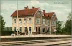 Järnvägsstationen i Storå. Frövi - Ludvika Järnväg, FLJ.