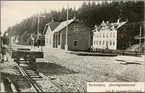 Strömsfors Järnvägsstation. Falkenbergs Järnväg, FJ.