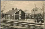 Järnvägsstationen och posthuset i Bro.