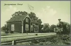 Fliseryd järnvägsstation. ROJ lok 5, Ruda - Oskarshamns Järnväg.