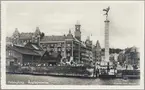 Helsingborg färjestation sedd från havet.