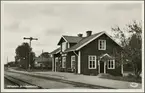 Hällestad järnvägsstation.