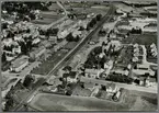 Flygfoto över Järvsö station med omnejd.