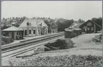 Järna station och bangård vid sekelskiftet.