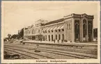 Kristianstad station runt sekelskiftet.