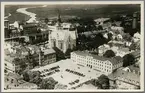 Flygfoto över Kristianstad.