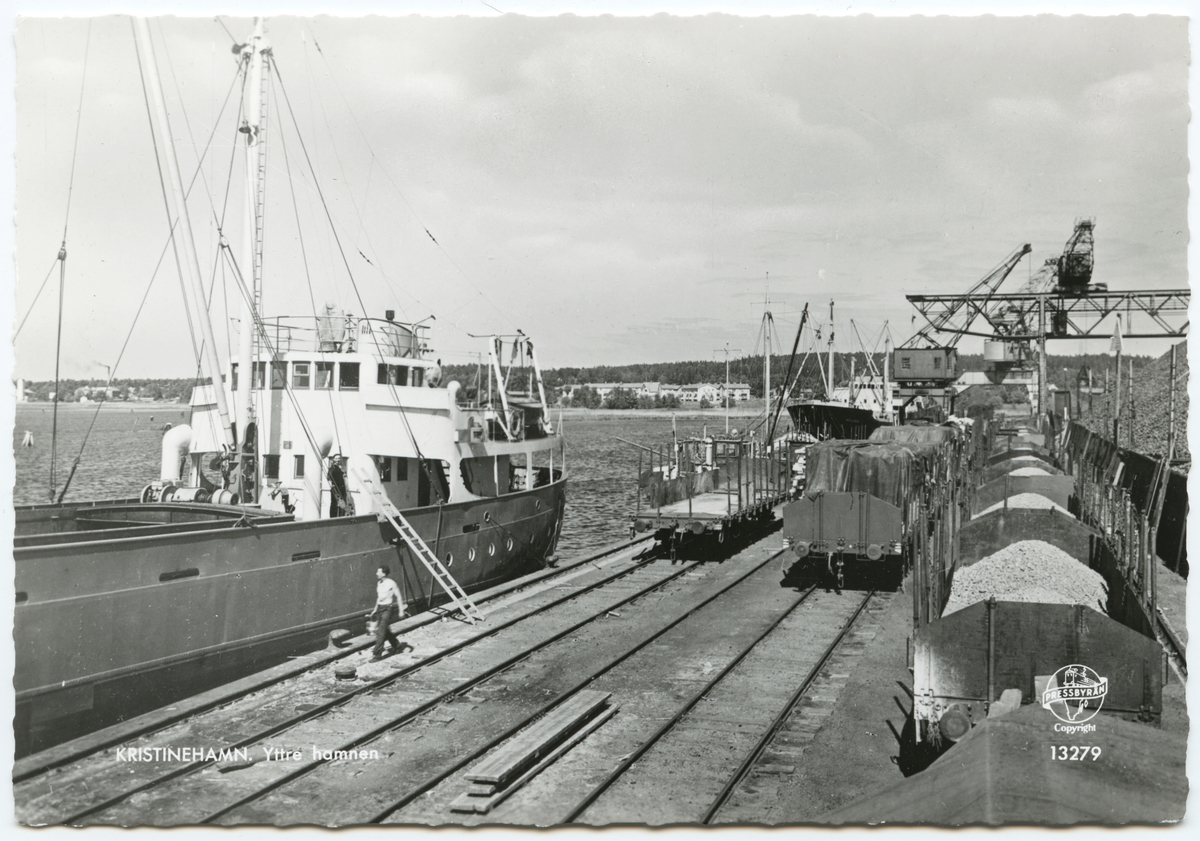 Yttre hamnen i Kristinehamn.