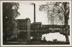 Hammarby, Gästrikland, pappersmasseindustri med dammen i Hammarbyån.