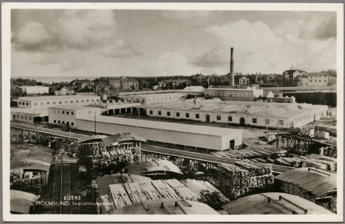Industriområde i Holmsund.