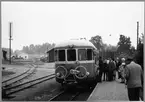 Sista rälsbussen på Norsholm - Bersbo Järnvägen.