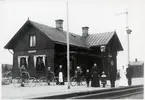 Läggesta Järnvägsstation.