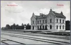 Enköping station vid sekelskiftet.