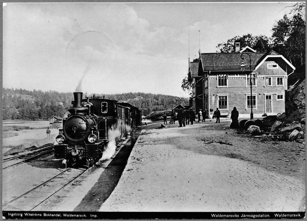 Stationsområdet i Valdemarsvik.