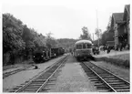 Sista gods- och rälsbusståg vid Valdemarsviks station.