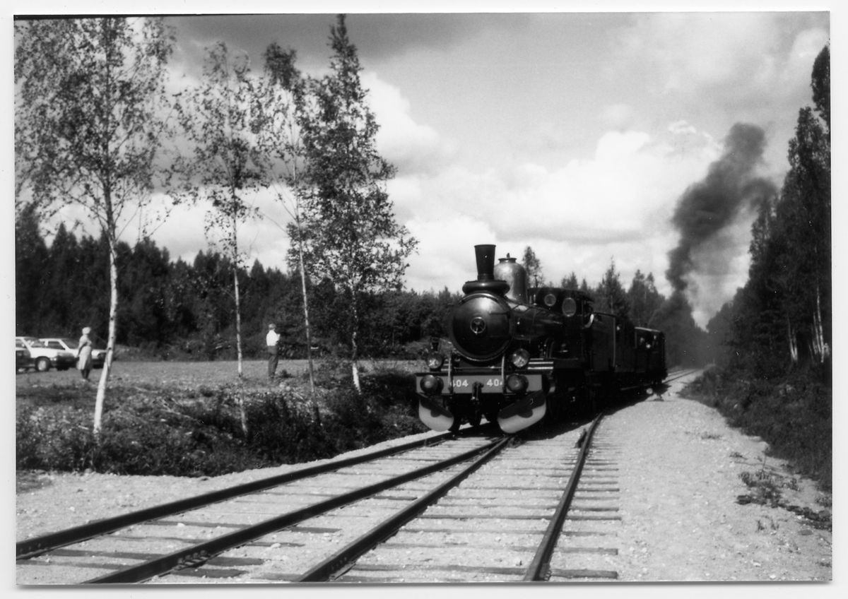 Ånglok Cc 404, tender litt C nr 404.
Tillv. nr. NH 323.
Ångloket är aldrig ombyggt, men ommålat med senare färger 1987.