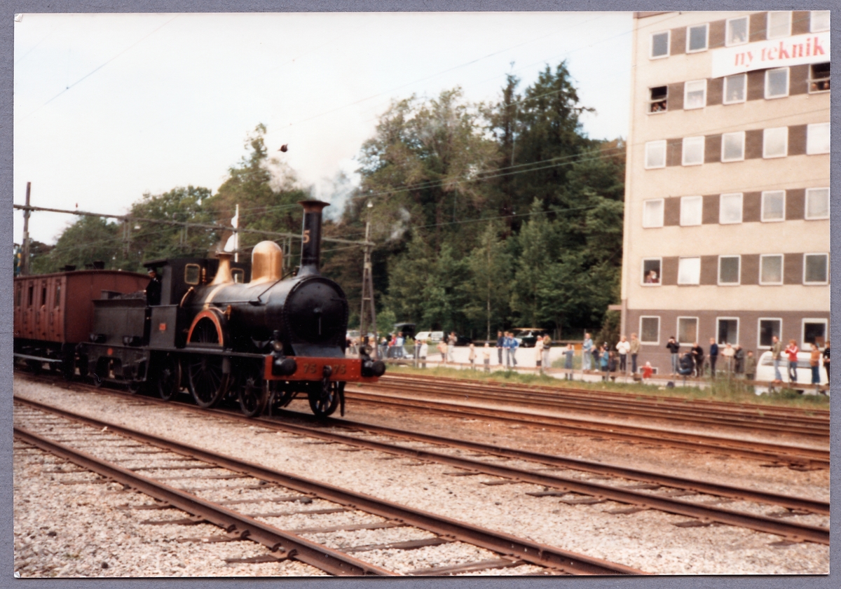 125 års jubileum Statens Järnvägar, SJ A 75 "Göta" vid Värtan.