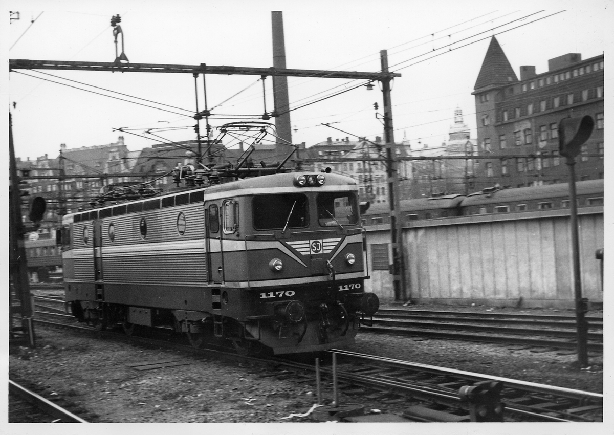 Statens Järnvägar, SJ Rc4 1170. Vid Stockholm C.