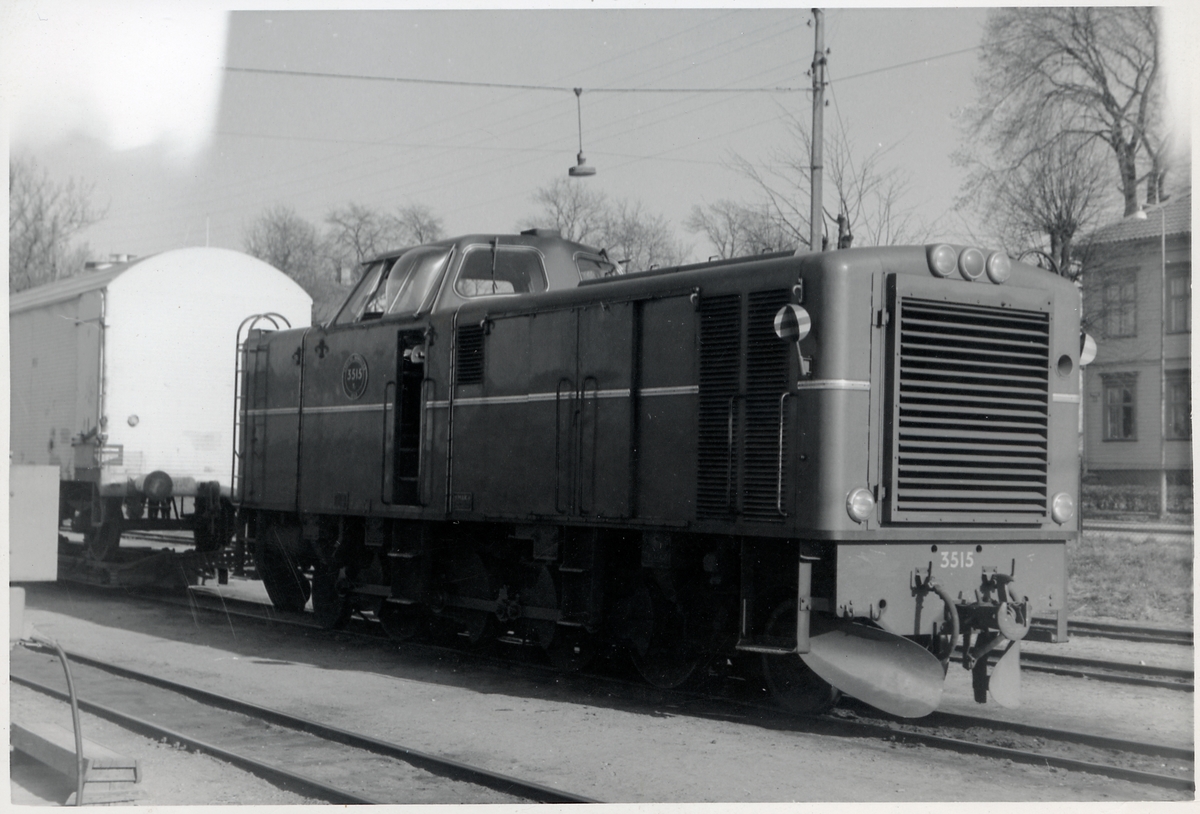 Statens Järnvägar, SJ Tp 3515 vid Skara stationsområde.
