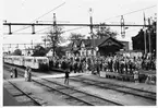 Billesholm station 
Från sista tågs ankomst till Billesholm och sista tågs avgång från Billesholm den 29 maj 1960.
Namnet var till 1943 BILLESHOLMS GRUVA. Stationen byggd 1875 av 
LEJ ,Landskrona - Engelholms Järnvägar. Stationen anlagd 1876. Envånings stationshus i sten.