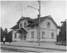 Borensberg station på 1930-talet. Mellersta Östergötlands Järnväg.