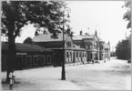 Borås nedre station med ilgodsmagasinet år 1923.