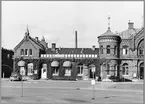 Borås station år 1965. Trafikrestaurangens del av stationshuset.