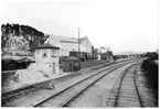 Borås nedre station med Särlabron år 1930.