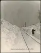 Bilden är tagen några dagar efter en snöstorm på linjen Kristianstad-Everud-Degerberga-Nystad.