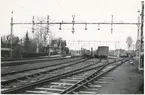 Bangården vid Degerfors station.