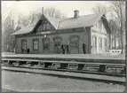 Ekeby station .
Stationen byggd av LEJ 1875 .Envånings stationshus i tegel .
LEJ , Landskrona - Engelholms Järnväg