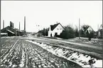 Byggt 1912. Stationshuset tillbyggdes 1941