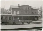 Finspång station. Godsvagn MÖJ I 48.