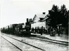 Insjöns station.
Tvåvånings stationshus i trä.