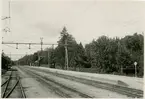 Kilsmo järnvägsstation. bangård och plattform.