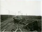 Urspårning strax söder om Krokviks station.
Axelbrott.