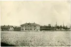 Stationen öppnad för trafik 1875-12-07. 1939 ombyggdes stationshuset och fick därigenom en modern interiör. I samband med elektrifieringen 1947  byggdes godsmagasin. Även bangården ombyggdes. Stationen har tre industrispår till olika industrier.