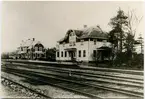 Limmared stationshus och järnvägshotell.