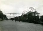 Luleå station med ellok SJ Od 46.