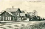 Stationen uppfördes 1872 . Stationshuset rivet och ersatt med ett nytt på 1950-talet. Stationen öppnad för allmän trafik 22.12.1873 .