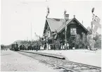Niemisel station år 1903 i samband med Riksgränsbanans invigning
Bandelen Boden-Niemisel-Morjärv-Lappträsk