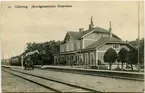 Stationen öppnades 1876 för godstrafik och 1881 för persontrafik. Statens Järnvägar och Bergslagernas Järnvägar byggde 1877 stationshuset för föreningsstationen. Det revs 1929 och ersattes av ett nytt, alldeles intill det äldre. Olskroken nedlades 1980 för persontrafiken och nu finns inga synliga rester av stationen.