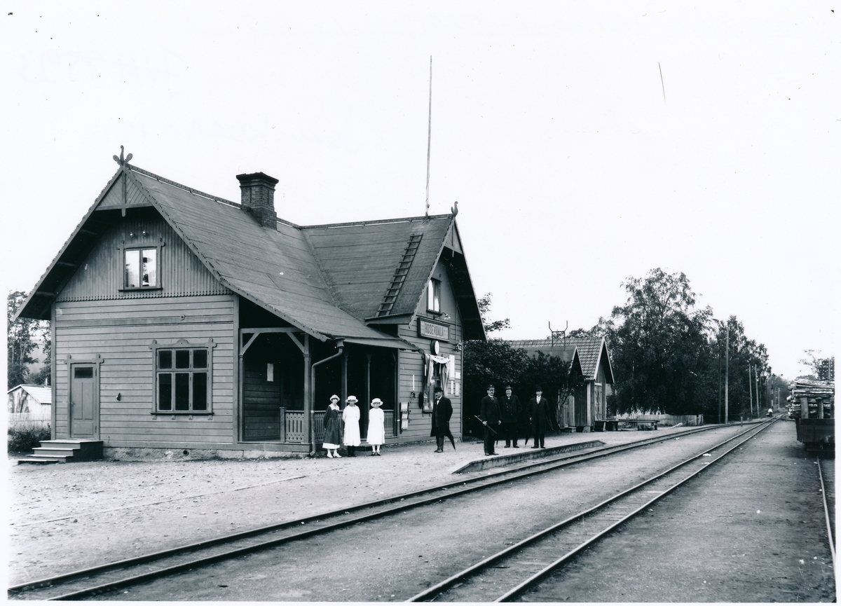 Jönköping - Gripenbergs Järnväg, JGJ. Roseldala Station år 1920.
