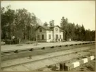 Skogsryds station. BHJ, Borås Herrljunga Järnväg.