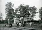 Skäftekärr järnvägsstation, Öland 1943.