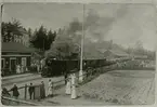 Smålands - Anneberg. Station vid Midsommar 1916.