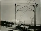 Stenbackens station. Motiv från Riksgränsbanan vid Kaisepakte. Statens Järnvägar, SJ. Banan öppnad 1903. Banan elektrifierades 1915. Stationshuset byggd 1902 och sålt 1998.