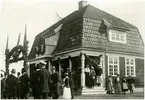 Trankvill station.
Invigning av banan till Gullabo by som blev driftplats 1917-09-15.
Östra Blekinge Järnväg, ÖBlJ.