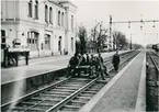 Tvååkers station, ombyggnad av bangården(ett arbetslag från BU)