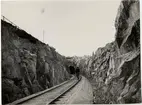 Ostkustbanan, OKB,, tunnel strax söder om Härnösand.