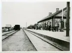 Hästveda station med stins Carl Tollstadius.